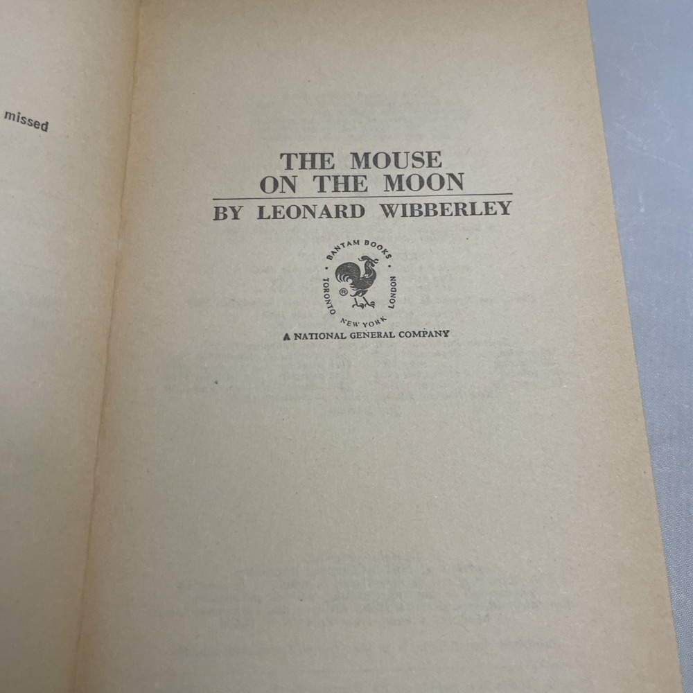 The Mouse on the Moon by Leonard Wibberley 1971 Bantam Books Paperback - Picture 9 of 13